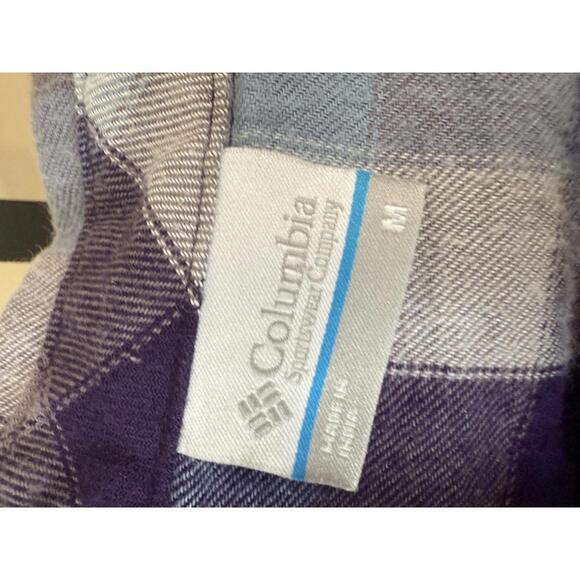 Columbia Women's Long Sleeve Plaid Shirt Medium - Picture 4 of 6